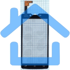 Сенсорное стекло (тачскрин) для DNS S4507, белое