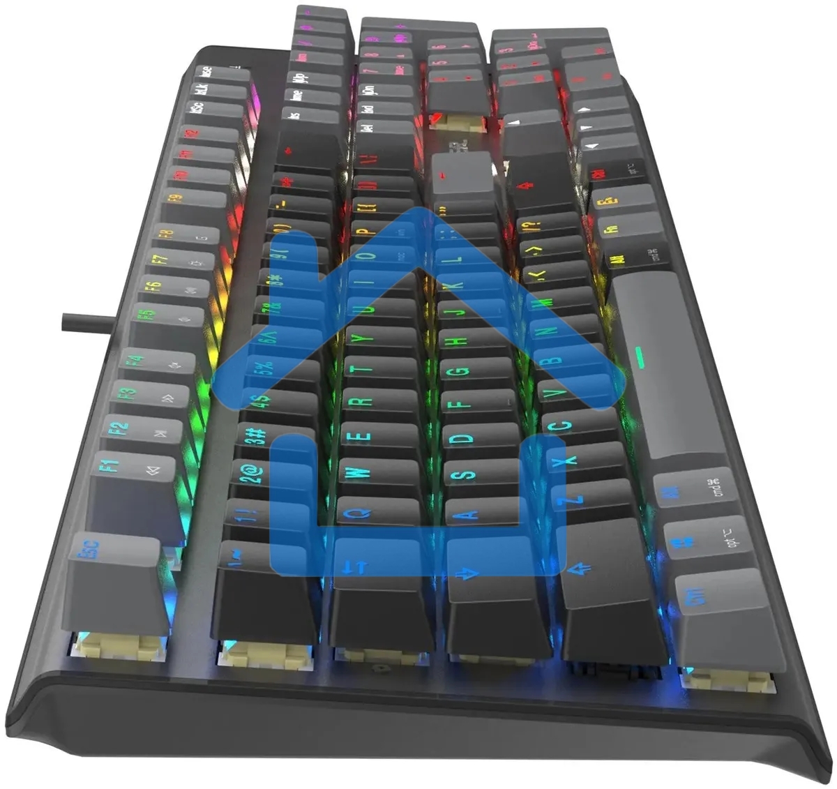 Клавиатура A4Tech Fstyler FS100 Neon проводная, USB, черный