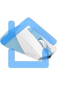 Мышь беспроводная A4Tech Fstyler FG45CS Air2 голубой/белый, 2000 dpi, радиоканал, USB, кнопки - 7