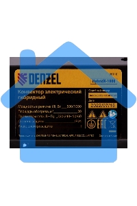 Конвектор гибридный Denzel HybridX-1000 белый, 1000 Вт, 20 м2, термостат, дисплей