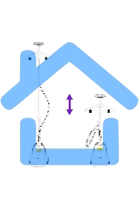 Отпариватель напольный Kitfort КТ-9155 2200Вт белый/черный