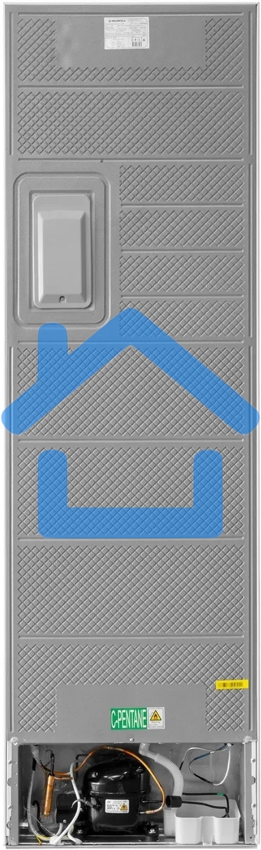 Холодильник Maunfeld MFF200NFWE белый, двухкамерный, 271/106 л, морозилка снизу, Total No Frost