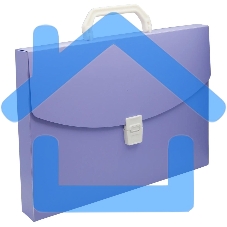 Папка-портфель Бюрократ Pastel PASTPP01VIO 1 отделение, A4, пластик, 0.7мм, фиолетовый