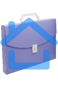 Папка-портфель Бюрократ Pastel PASTPP01VIO 1 отделение, A4, пластик, 0.7мм, фиолетовый