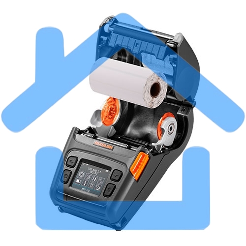 Принтер этикеток мобильный Bixolon XM7-30, 203 dpi, 127 мм/сек, USB, RS-232 (COM порт, Serial), Bluetooth, черный