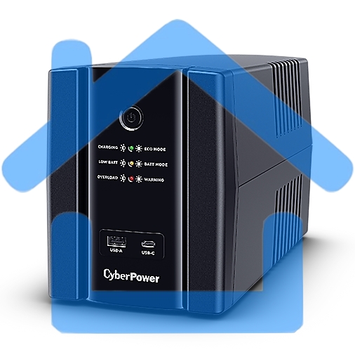 Источник бесперебойного питания CyberPower UT1500EG Line-Interactive 1500VA/900W USB/RJ11/45/USB charger A/C