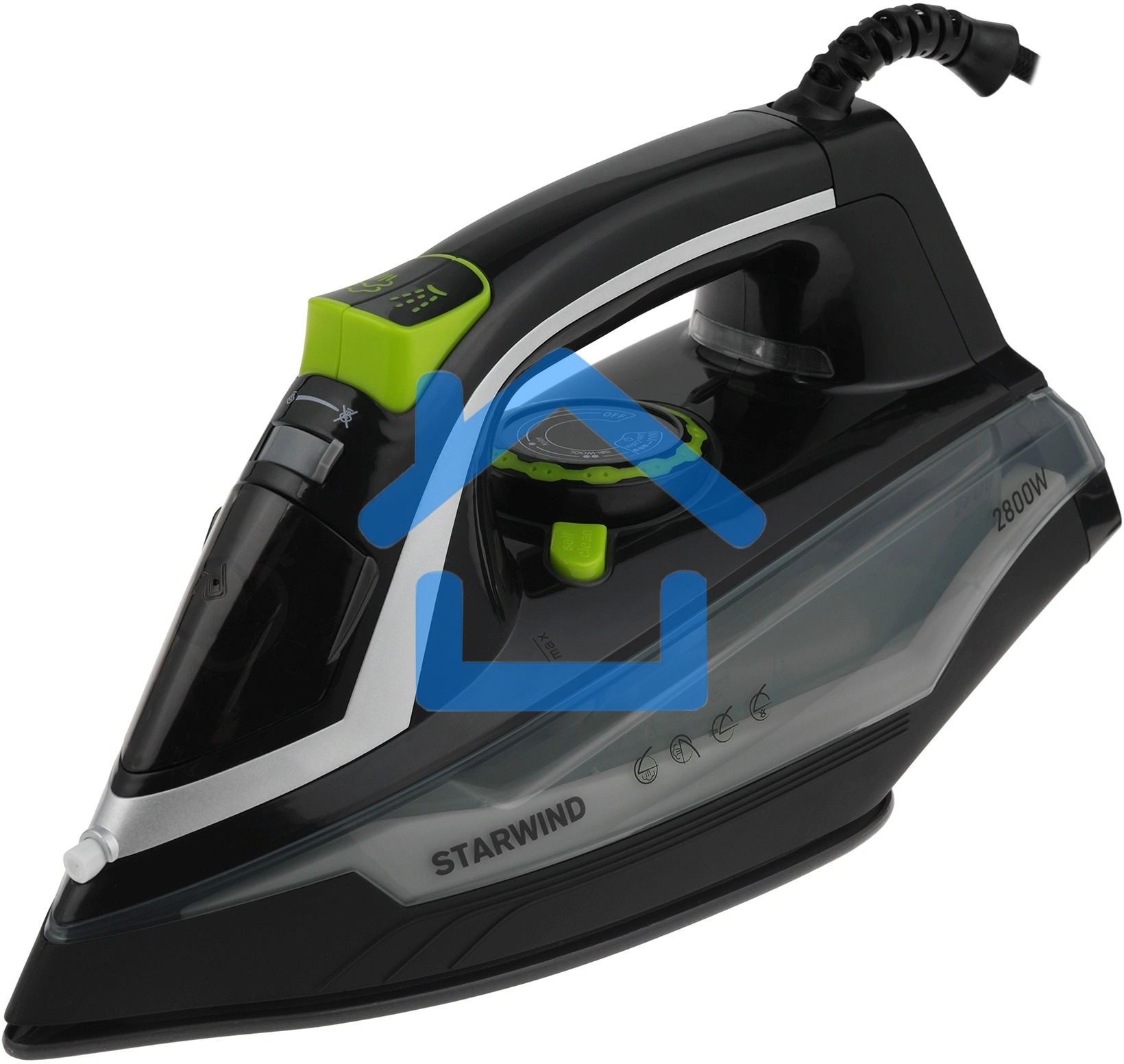 Утюг Starwind SIR2845 2800Вт черный/серебристый