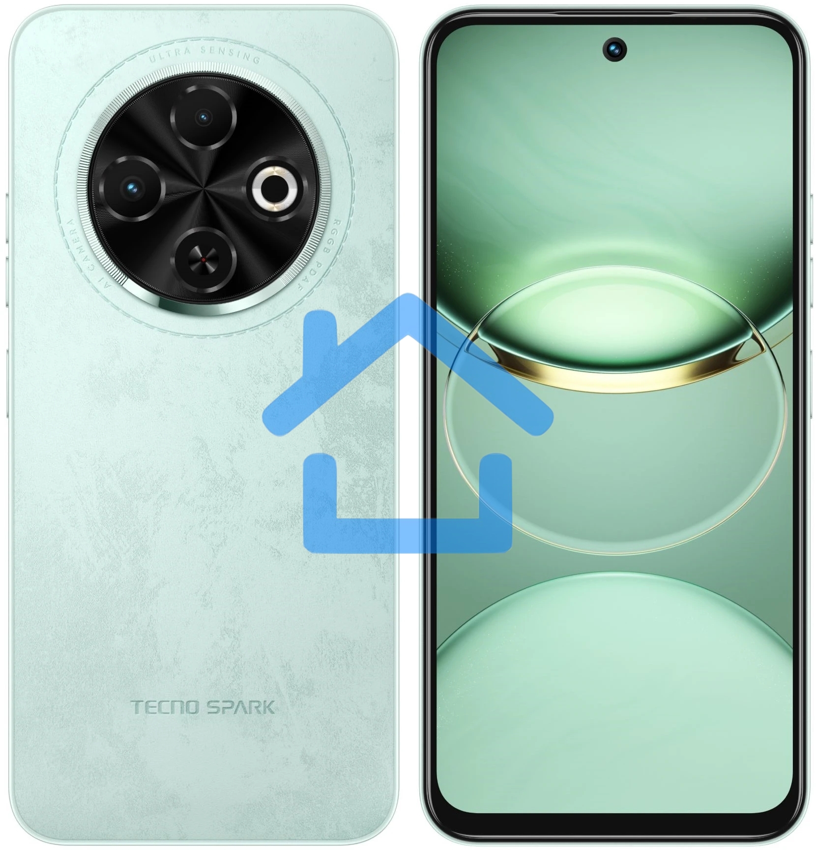 Смартфон Tecno SPARK 30c, 6/128Gb, мятный