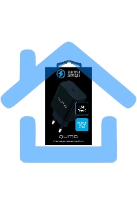 Сетевое зарядное устройство Qumo Energy light (Charger 0050) PD 20W, 1USB Type-C, черный