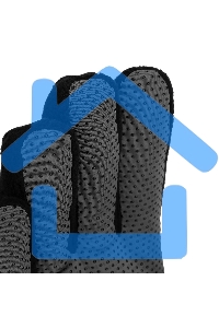 Перчатки универсальные Denzel 68097 двойные, ПВХ нанесение, размер 10