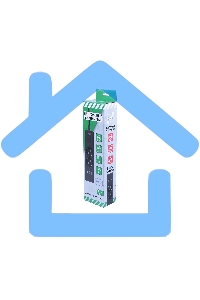 Бытовой удлинитель PowerCube, 2р с/з вык.,3USB, 3500 Вт, 16А, 1.9 м, 3*1,0 черный PC-5B-2M