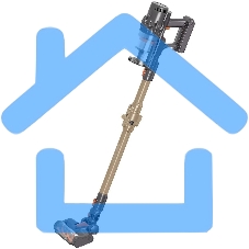 Пылесос вертикальный LEX LXVCS 7071 оранжевый, питание от аккумулятора, 196 Вт, уборка сухая, пылесборник 0.8 л, работа от АКБ max 40 мин