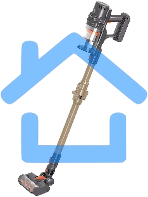 Пылесос вертикальный LEX LXVCS 7071 оранжевый, питание от аккумулятора, 196 Вт, уборка сухая, пылесборник 0.8 л, работа от АКБ max 40 мин