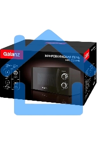 Микроволновая печь Galanz MOS-2001MB черный, 20 л, 700 Вт, переключатели - поворотный механизм