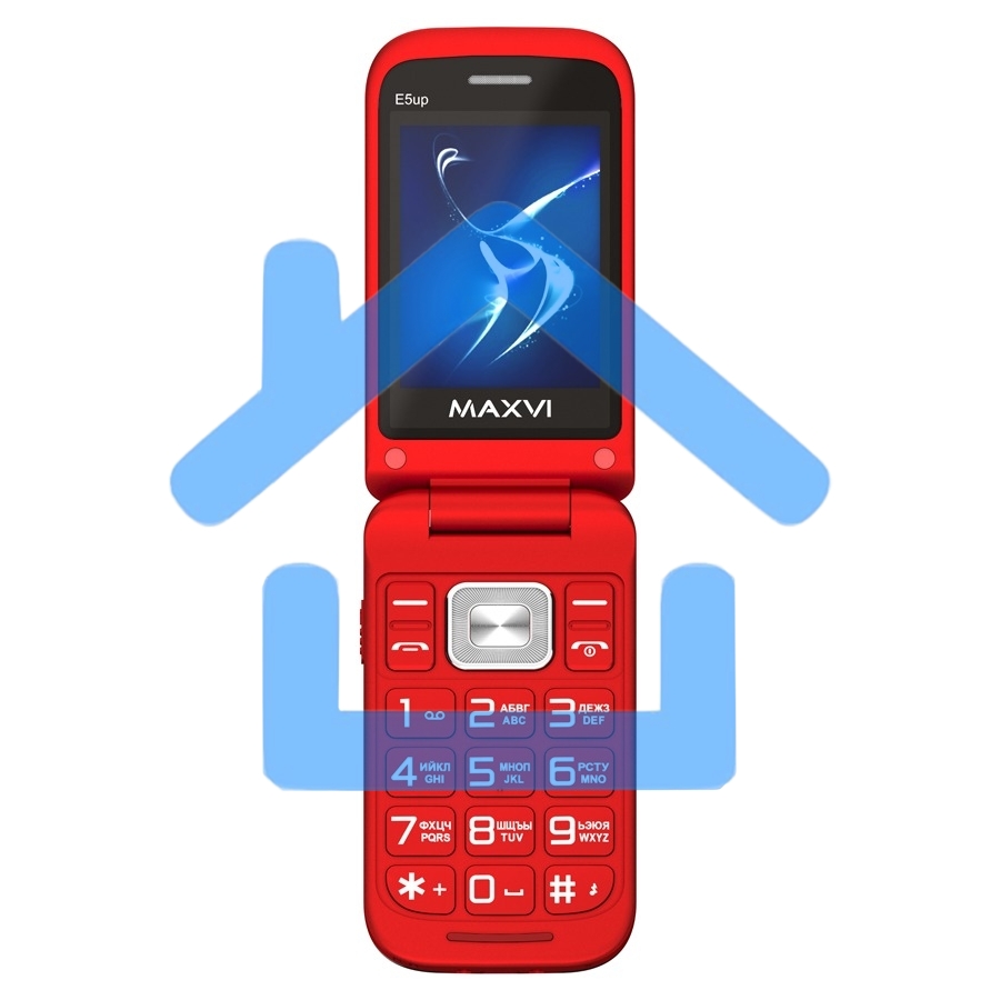 Мобильный телефон Maxvi E5 up красный