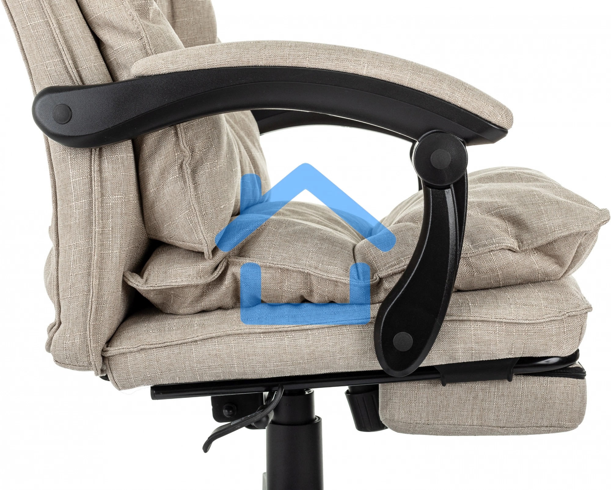 Кресло руководителя Бюрократ CH-820MSG-F бежевый 38-402 крестов. пластик подст.для ног