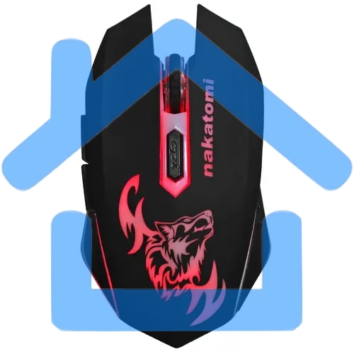 Мышь беспроводная Nakatomi MROG-15U черный, 1600 dpi, радиоканал, USB, кнопки - 6