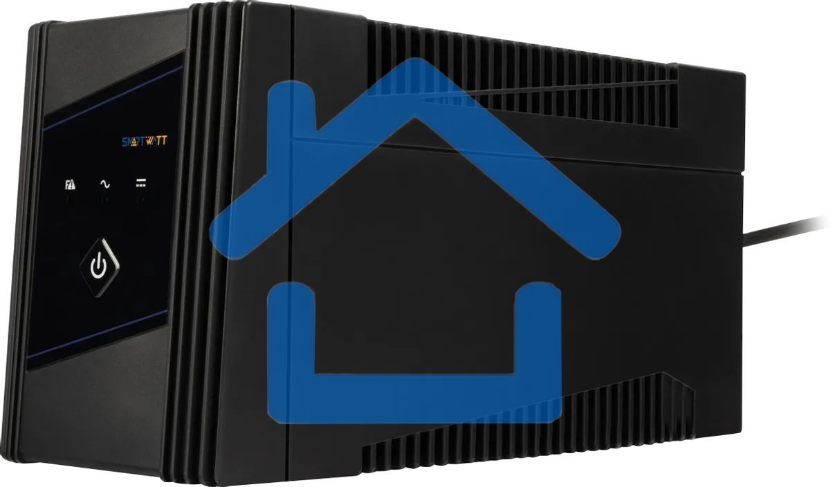 Источник бесперебойного питания SMARTWATT UPS UNI 450 черный 450/250 ВА/Вт, линейно-интерактивный, напольный, LED индикация, Shuko CEE7/4 - 2 шт.