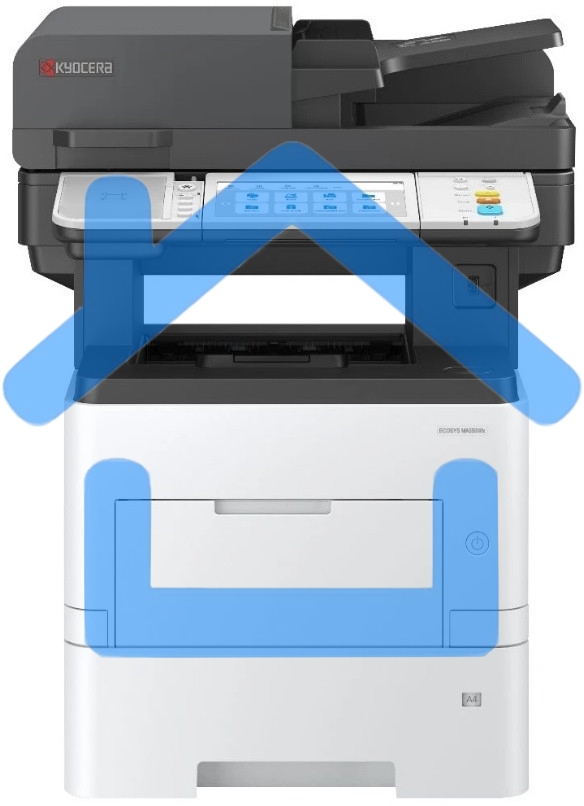 МФУ лазерное Kyocera MA5500ifx (110C0Z3NL0), A4, ч/б, печ. до 55 стр/мин., скан. до 120 стр/мин. (ч/б) 80 стр/мин. цвет, 1200 x 1200 dpi (печать) 600x600dpi (скан.), USB, RJ-45, Air Print, Mopria