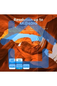 Переключатель - разветвитель Vention HDMI v2.0 4K двунаправленный 2x1/1x2