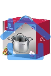 Кастрюля Rondell Admiring RDS-747 5.3л. d=22см (с крышкой) стальной