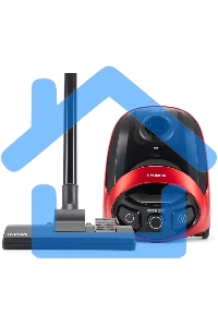 Пылесос Hyundai HYV-B1570 красный/черный, 250/1800 Вт, уборка сухая, пылесборник мешок, 1.5 л (в компл.:1мешок)