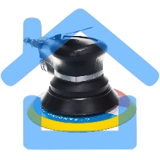 Пневмошлифмашина орбитальная SR150CV с пылеотводом c набором (140л/м_9000об_мин_6.3бар_150мм) 100182