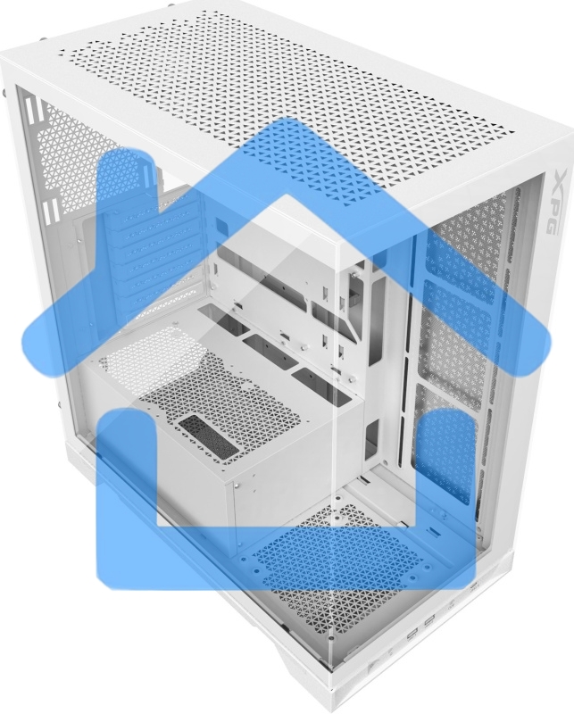 Компьютерный корпус XPG INVADER X белый (INVADERXMTWOF-WHCWW) Mid-Tower, Micro-ATX, Mini-ITX, Standard-ATX, USB 3.2 Gen2 Type-A, USB 3.2 Gen2 Type-C