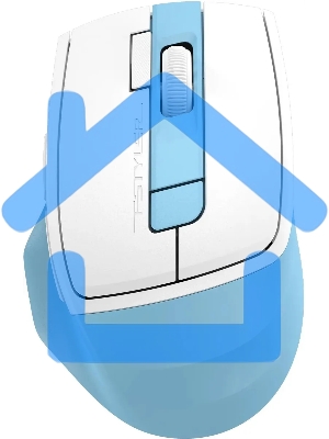 Мышь беспроводная A4Tech Fstyler FG45CS Air2 голубой/белый, 2000 dpi, радиоканал, USB, кнопки - 7