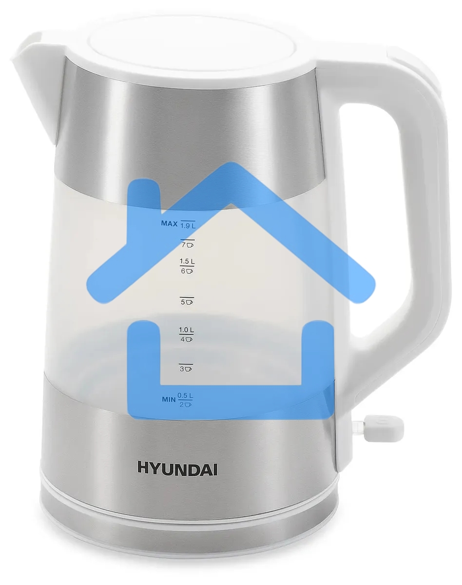 Чайник электрический Hyundai HYK-P4025 1.9л. 2200Вт белый (корпус: пластик)