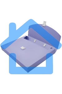 Папка-портфель Бюрократ Pastel PASTPP01VIO 1 отделение, A4, пластик, 0.7мм, фиолетовый