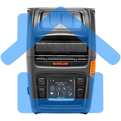 Принтер этикеток мобильный Bixolon XM7-30, 203 dpi, 127 мм/сек, USB, RS-232 (COM порт, Serial), Bluetooth, черный