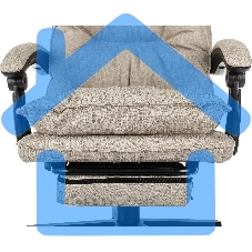 Кресло руководителя Бюрократ CH-820MSG-F бежевый 38-402 крестов. пластик подст.для ног