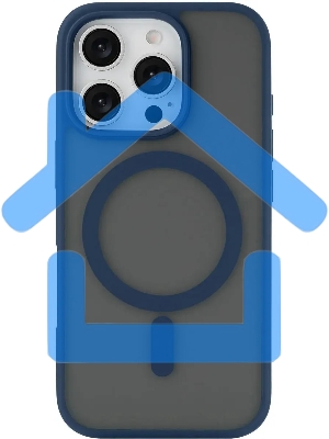 Чехол (клип-кейс) uBear для Apple iPhone 16 Pro Cloud with MagSafe синий (CS432DB63PMT-I24M)