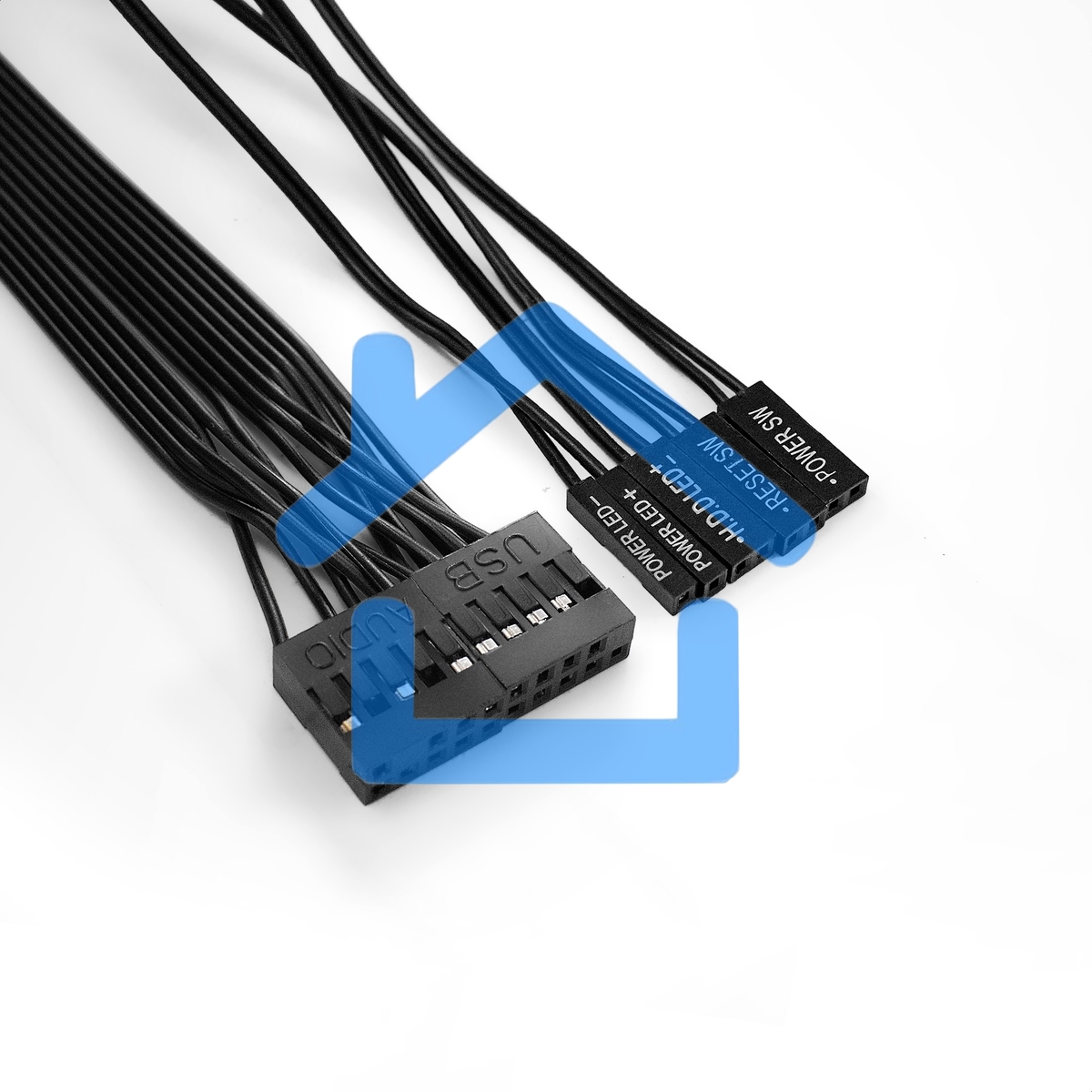 Компьютерный корпус Miditower ExeGate UN-605B Black, ATX, (UN350, 120мм), 2*USB, Audio, замок блокировки кнопки питания