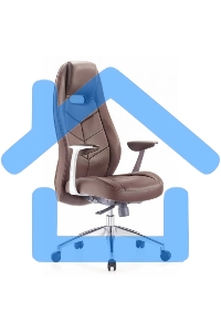 Кресло руководителя Бюрократ _Zen/Brown коричневый, кожа, крестовина алюминий