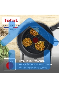 Сковорода Tefal Force 4218024 круглая 24см покрытие: антипригарное ручка несъемная (без крышки) черный (9100048315)