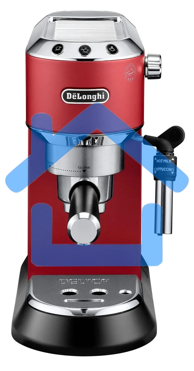 Кофеварка эспрессо DeLonghi EC685.R красный, исп. кофе - молотый/чалды, 1.1 л, 1350 Вт, 15 Бар.