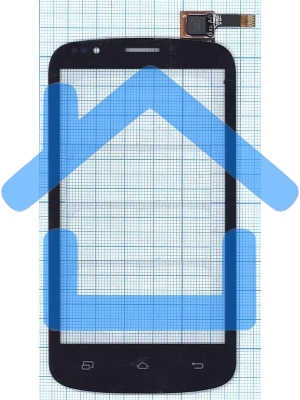 Сенсорное стекло (тачскрин) для DNS S4504, черное