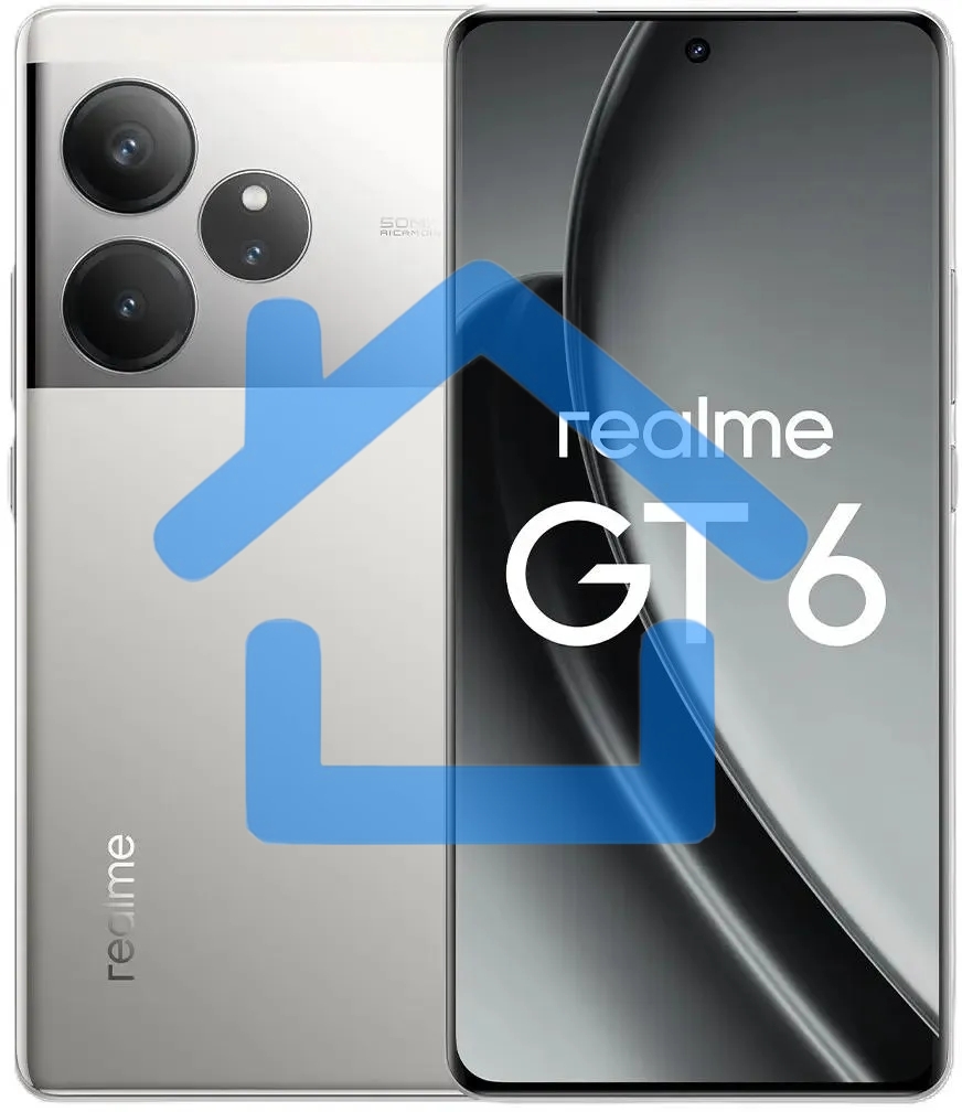 Смартфон Realme GT6 5G, 12/256Gb, серебристый