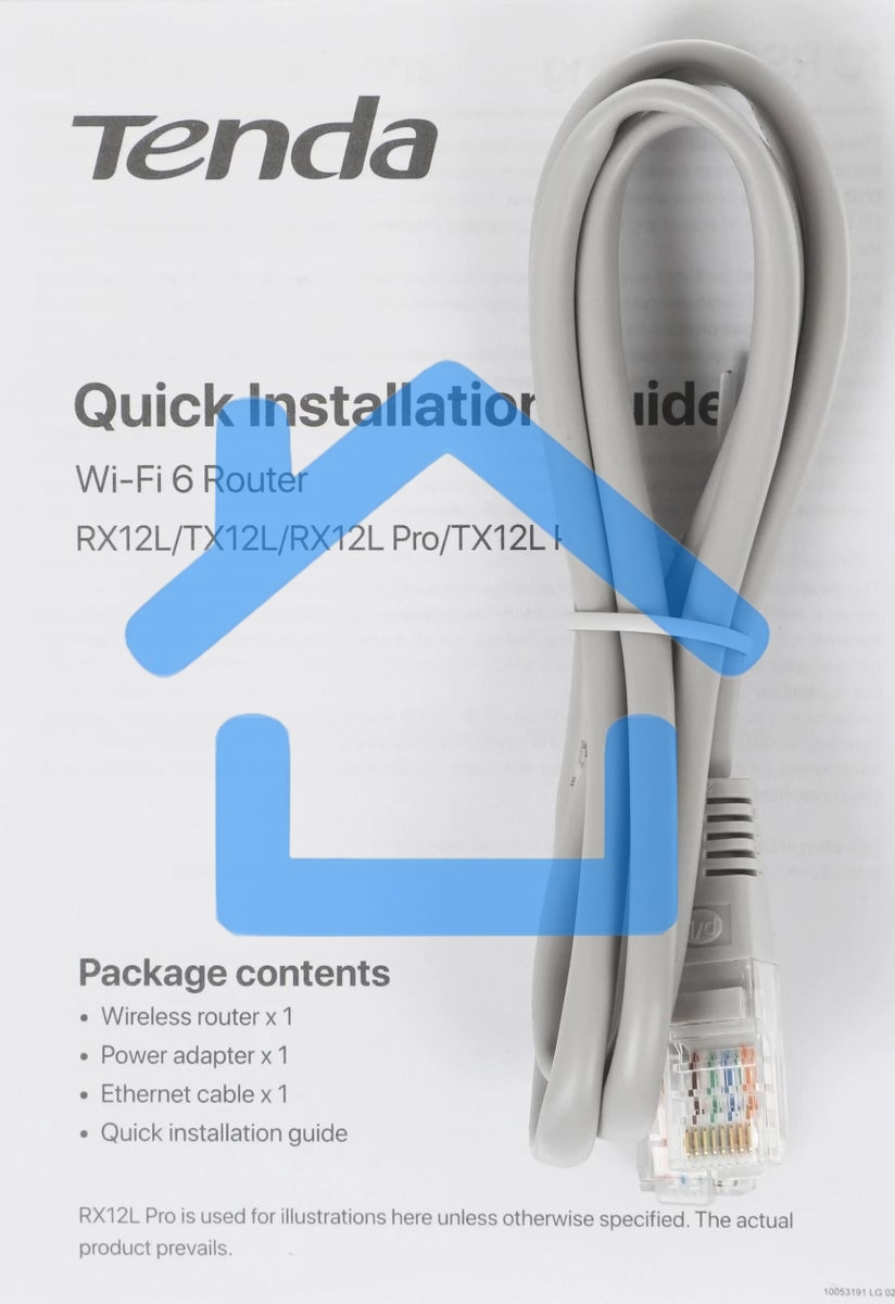 Двухдиапазонный Wi-Fi 6 роутер Tenda TX2L Pro AX1500, до 300 Мбит/с на 2,4 ГГц + до 1201 Мбит/с на 5 ГГц, LAN 3x1Гбит/с