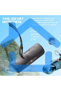 Умная колонка Yandex Стрит Алиса черный 30W 2.0 BT/Wi-Fi 10м 3300mAh (YNDX-00030BLK)