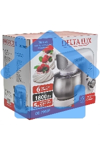 Миксер планетарный DELTA LUX DE-7902P белый