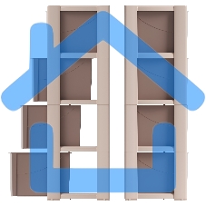 Комод Альтернатива Колорит, 4 секции, бежевый М7834