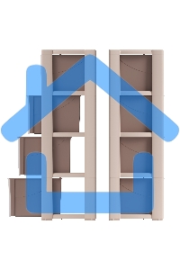 Комод Альтернатива Колорит, 4 секции, бежевый М7834