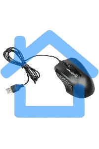 Мышь проводная Nakatomi MON-07U черный, 800 dpi, USB, кнопки - 3