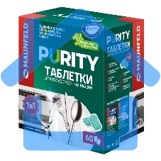 Таблетки для посудомоечных машин эко all in 1 Purity by Maunfeld MDT60EC (60 шт. в упаковке)