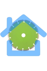 Диск алмазный отрезной сегментный, 180 х 22,2 мм, сухая резка Сибртех