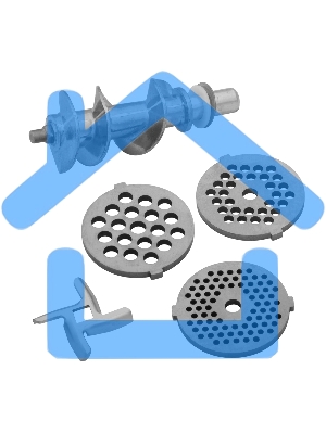 Мясорубка электрическая Maunfeld MF-233WH