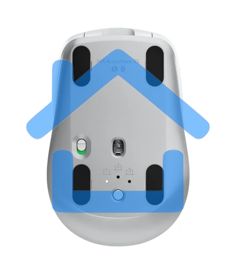 Мышь беспроводная/проводная Logitech MX Anywhere 3S серый, 8000 dpi, радиоканал, Bluetooth, USB, кнопки - 6